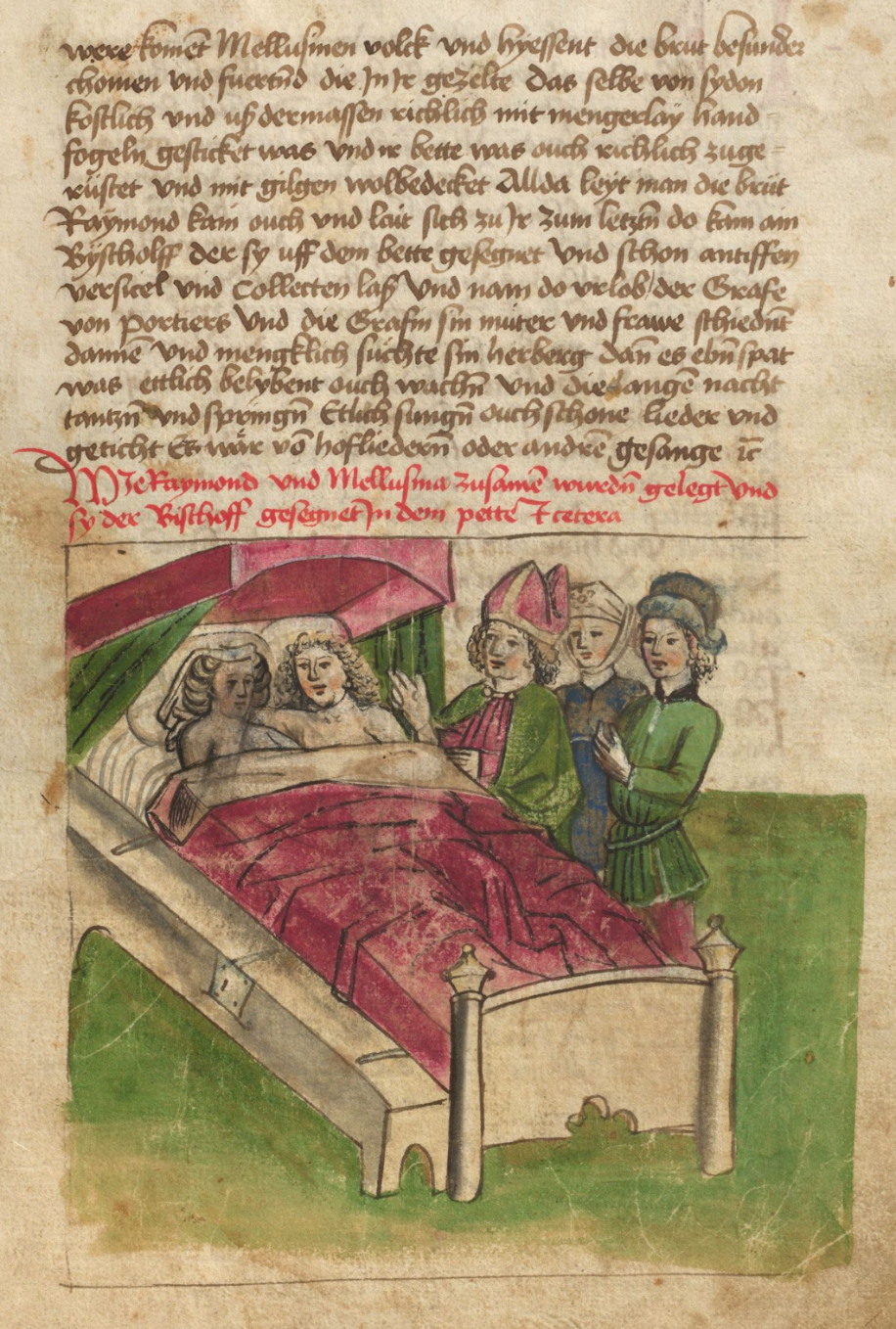 Melusine manuscript illumination, 1468